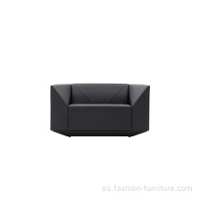 Ocio Sillón de cuero negro Sillón simple